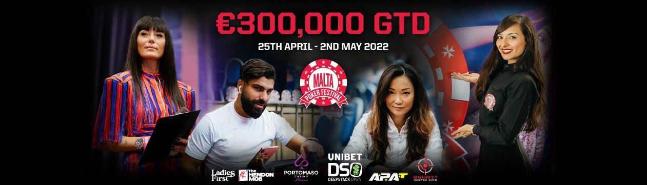 Poker Package Angebot für das Malta Poker Festival 2022
