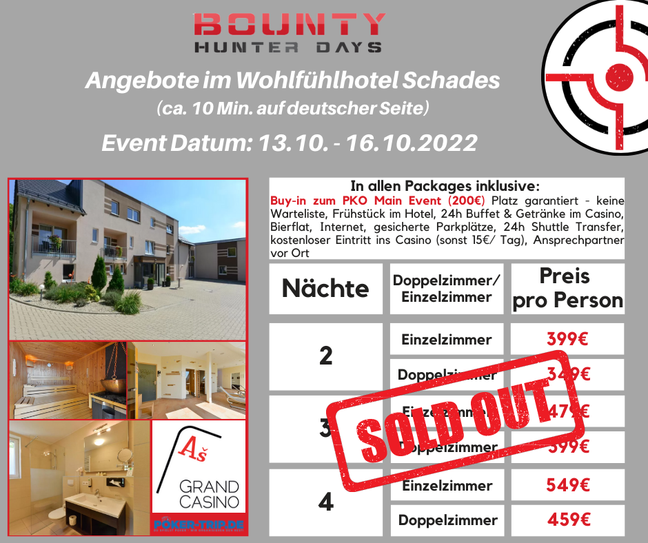 Angebote zu den Bounty Hunter Days im Grand Casino Asch im Hotel Schades Wohlfühlhotel Angebote zu den Bounty Hunter Days im Grand Casino Asch