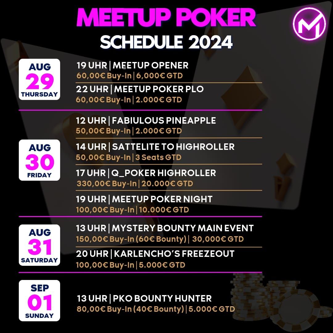 MeetUp Poker Festival im Grand Casino Asch