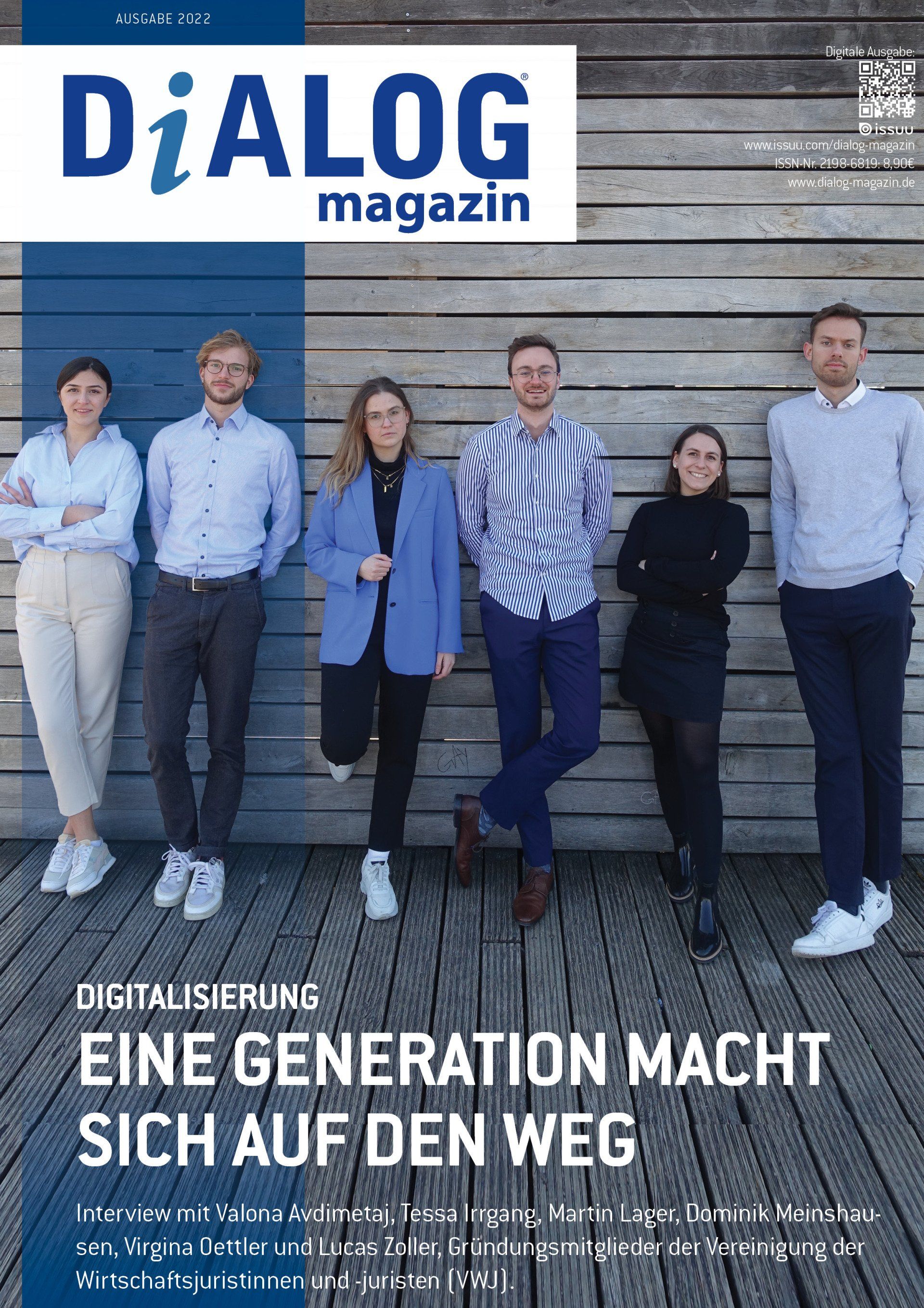 Die VWJ ziert das Cover des DiALOG-Magazins (Ausgabe 2022)