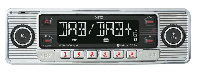 Retroradio silber