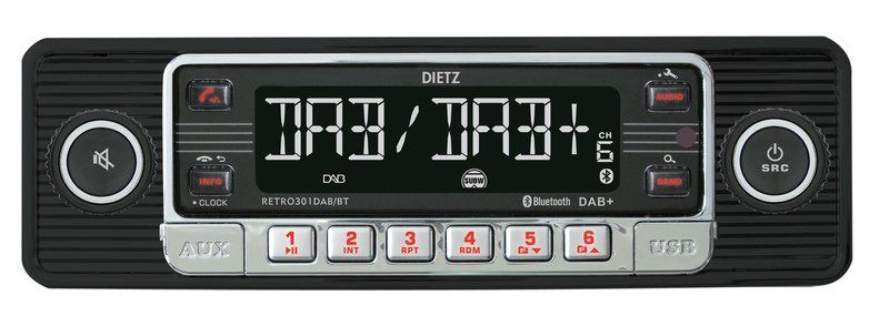 Retroradio schwarz