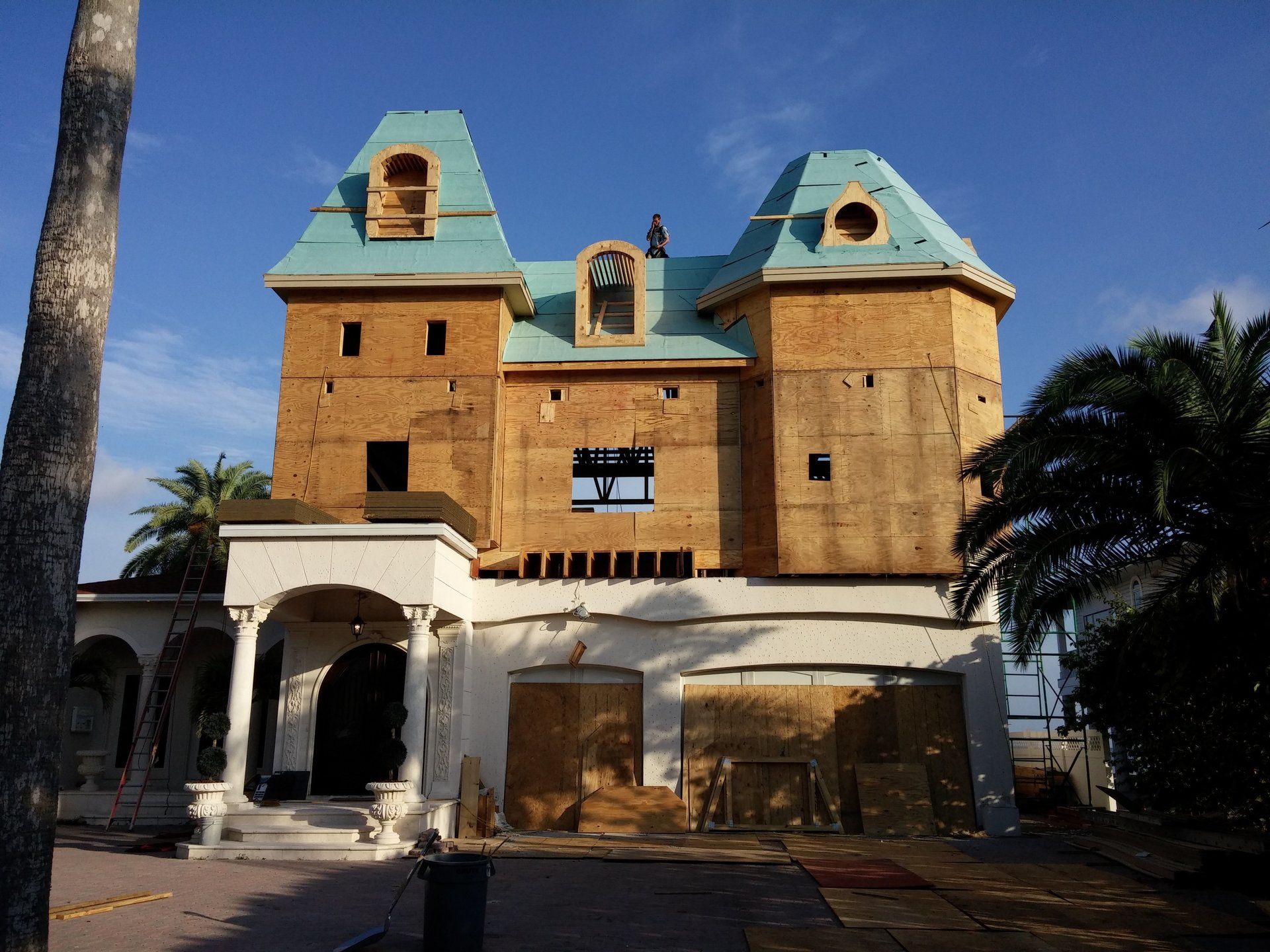 Recently Framed Modern Home