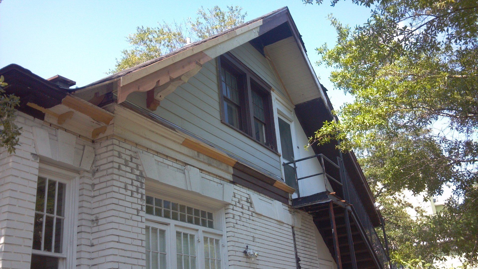 Exterior repair on a House
