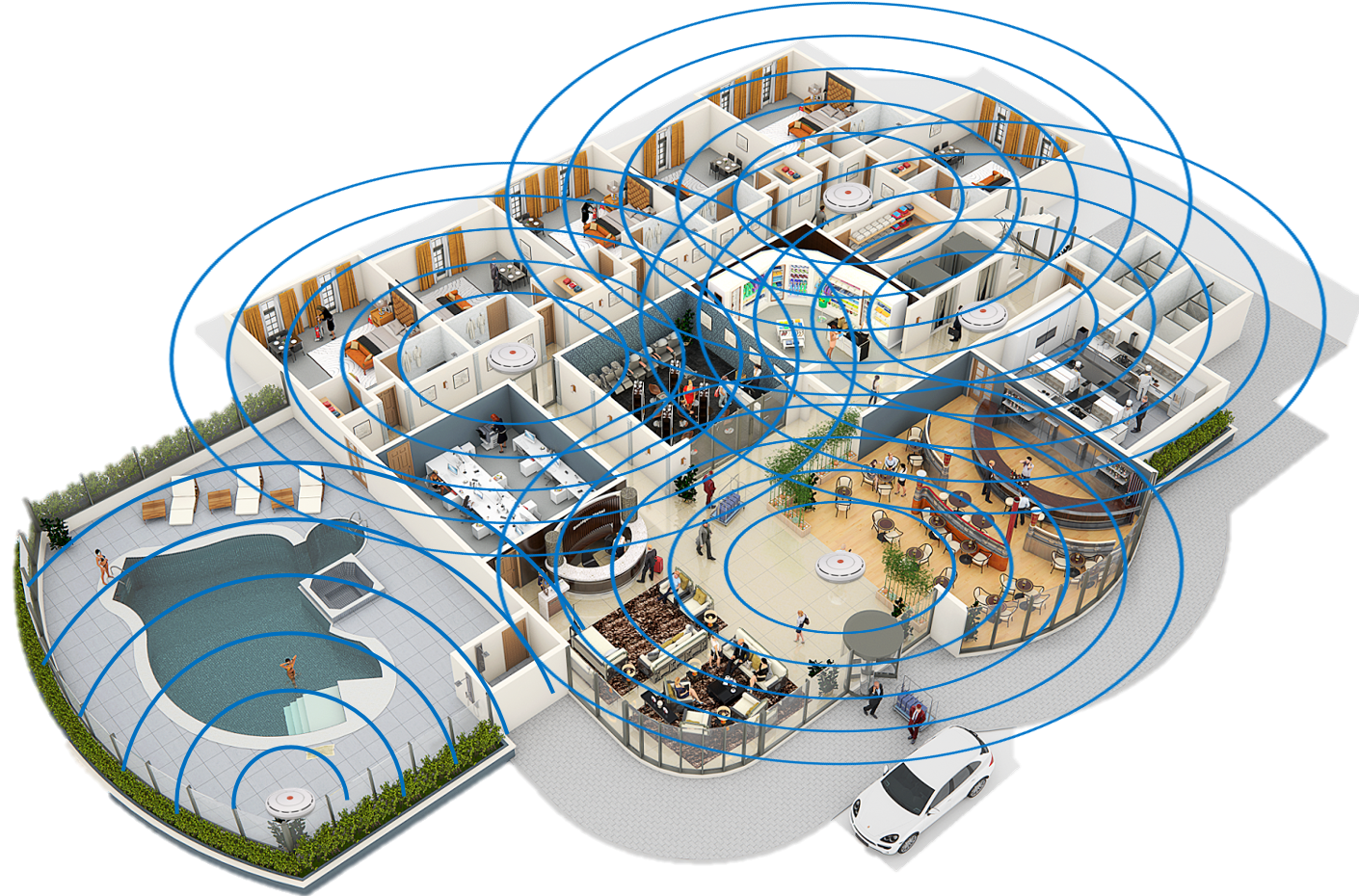 LAN SYSTEMS Instalaciones Redes Wifi Hotel