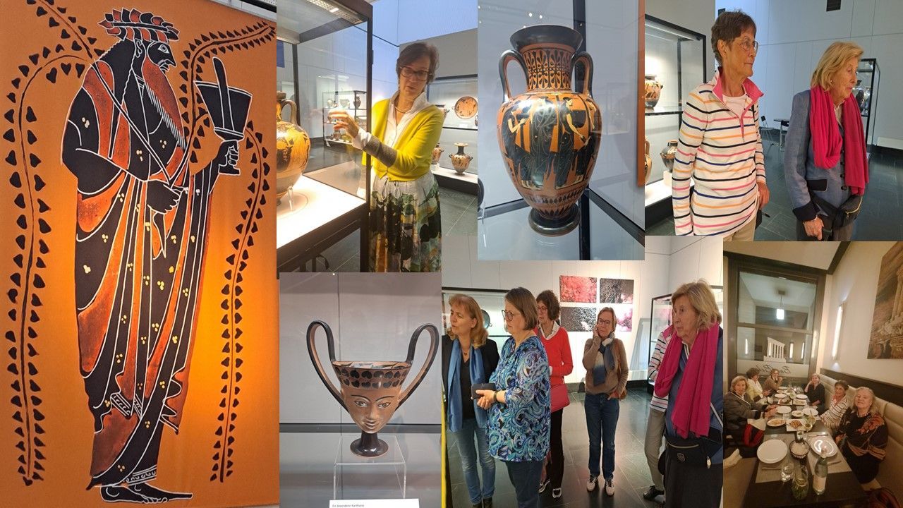 Austellung Wein und Sinnlichkeit Führung durch Susanne Pfisterer-Haas durch die Ausstellung Wein und Sinnlichkeit in der Antikensammlung