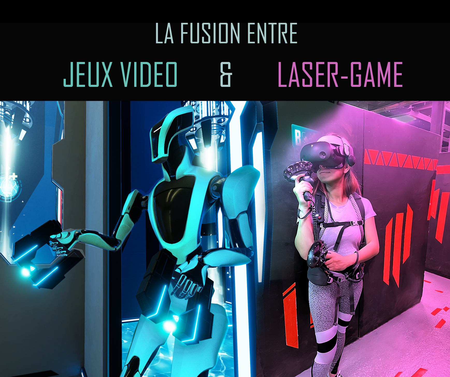 Fusion entre jeux vidéo et laser game à Montpellier, France