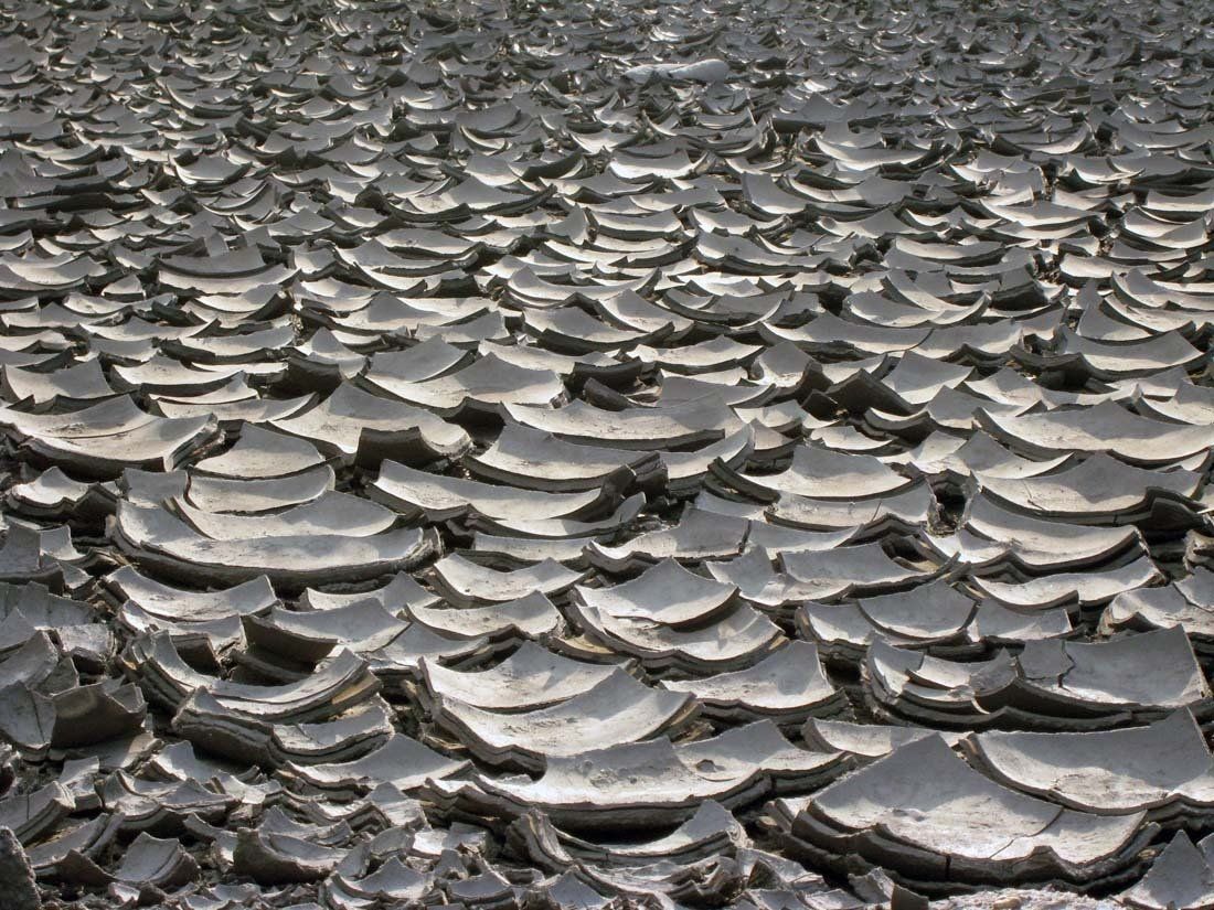 Natur-Fotografie 2 - GERISSEN; Bergbau-Folge-Landschaft; Bildende Kunst; Zeitgenössische Fotografie; KUNST.HAUS am SEE; Werenzhainer Ziegelei 1; 03253 Doberlug-Kirchhain; Landkreis Elbe-Elster; Lausitz; Brandenburg; Deutschland