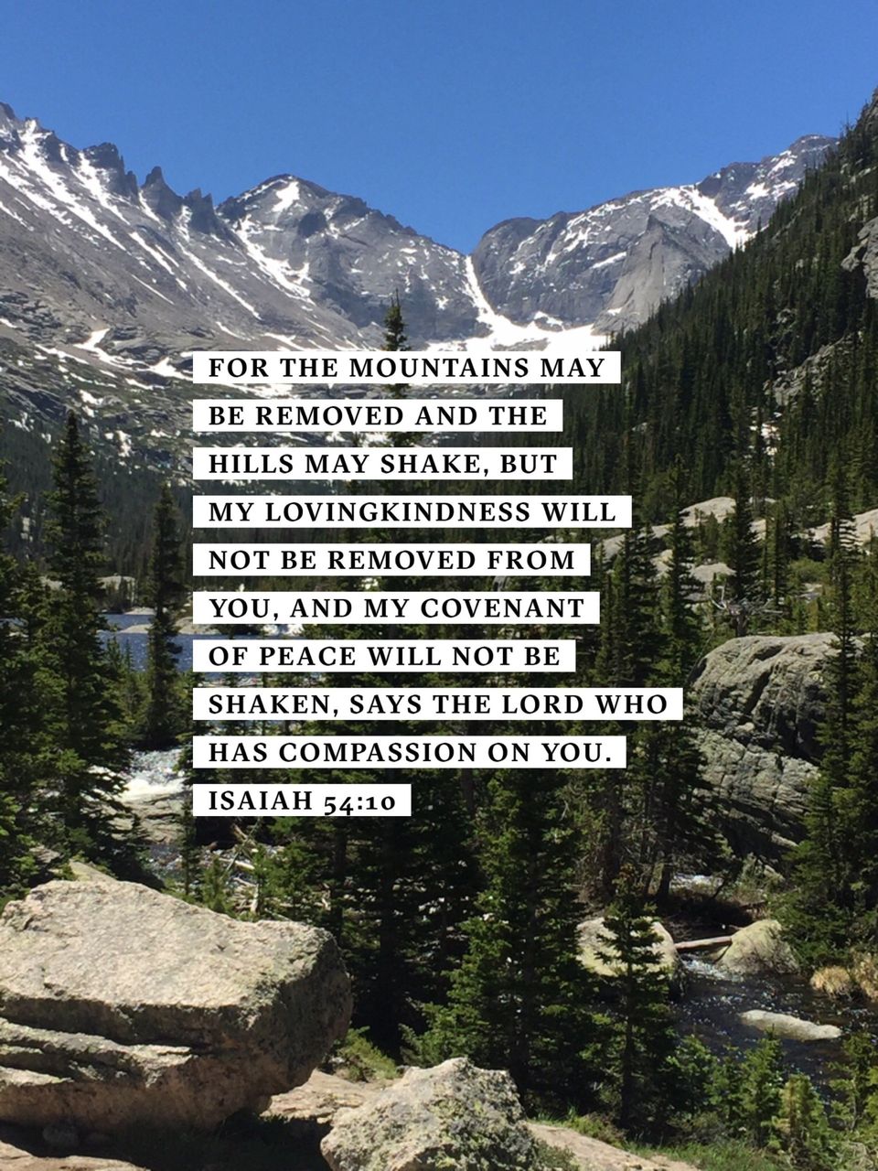 God's Unshakable Love Isaiah 54:10