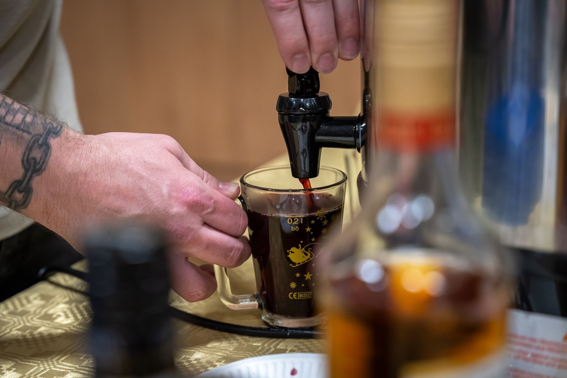 Glühwein auf dem Adventsmarkt