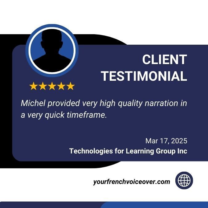 Client testimonial
