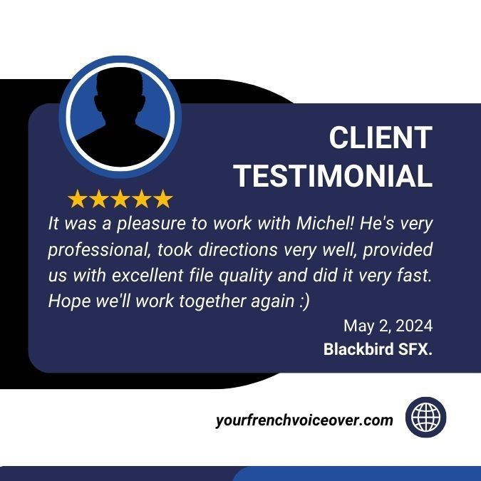 Client testimonial