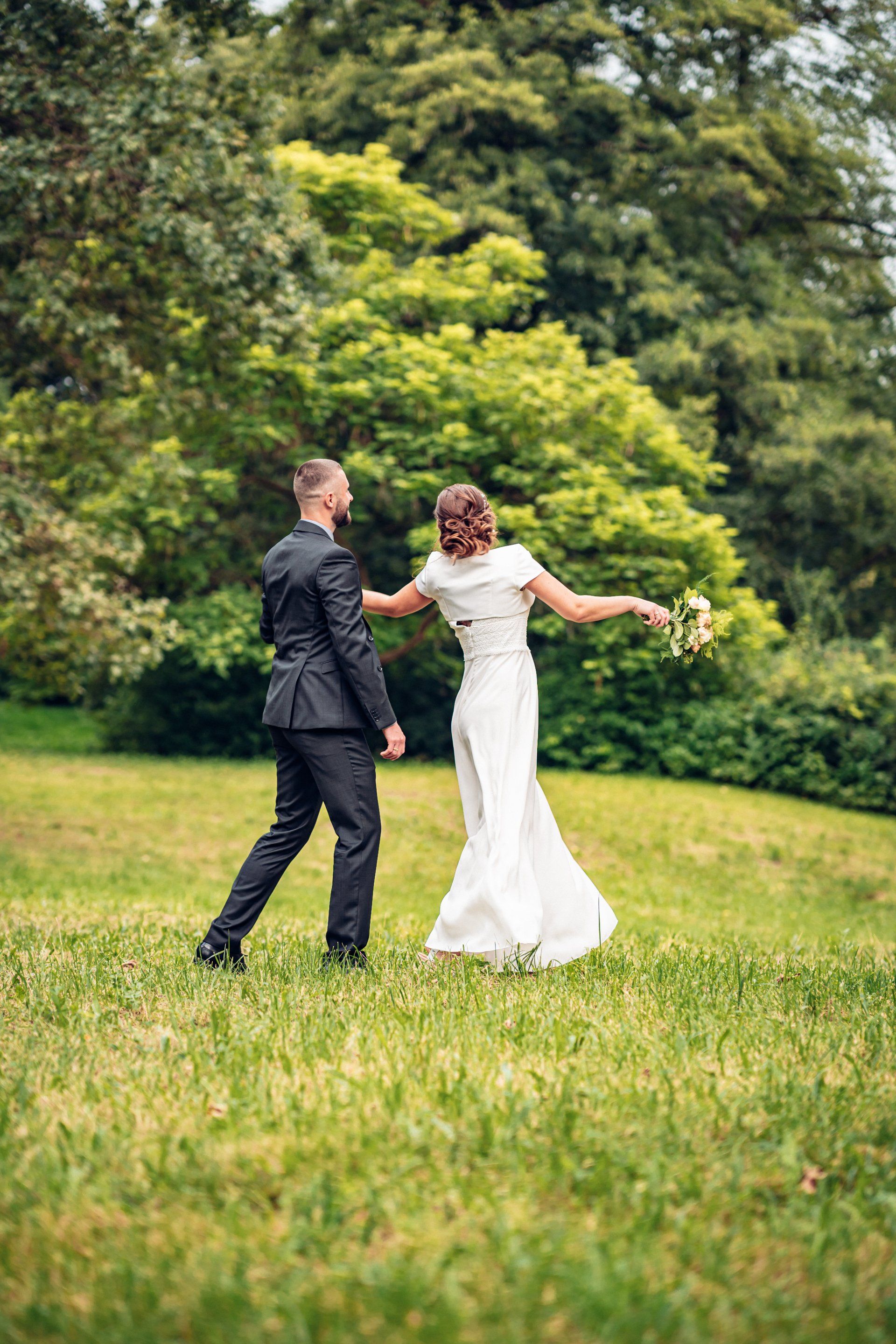 glückliches Brautpaar