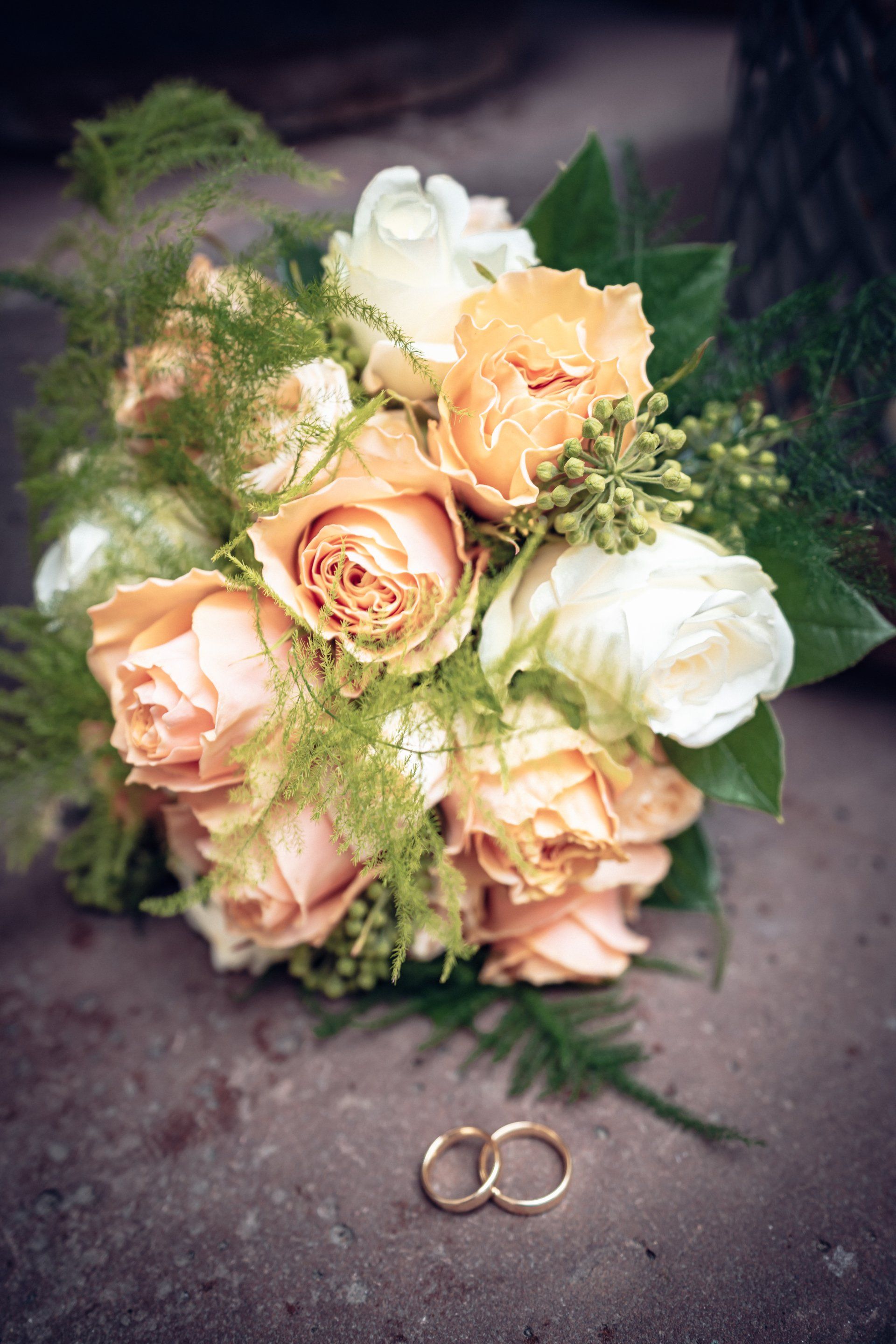 Hochzeitsstrauß Trauringe