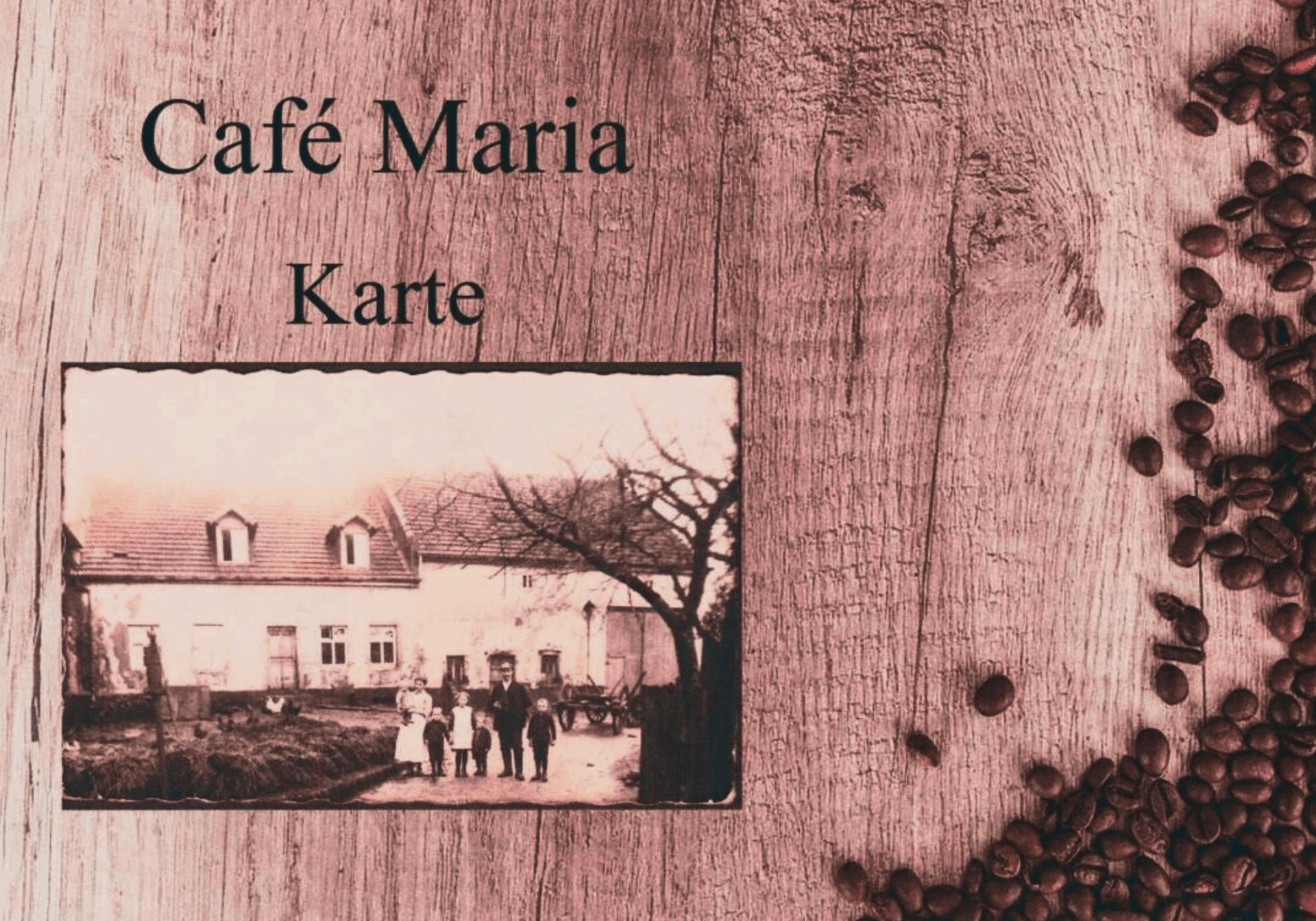 Speisekarte Café Maria Stennweiler