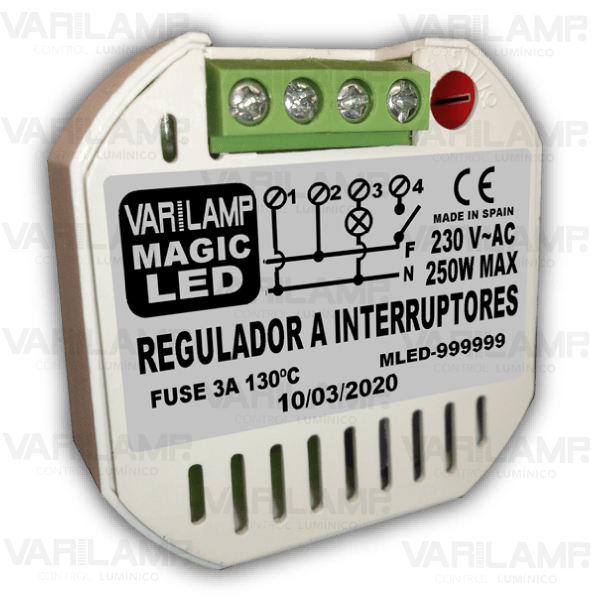 Magic LED 250 Varilamp. Regulador UNIVERSAL a interruptores para cualquier LED regulable