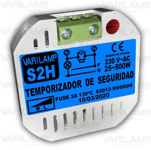 S2H Varilamp. Temporizador de seguridad a 2 hilos para halógenos e incandescencia