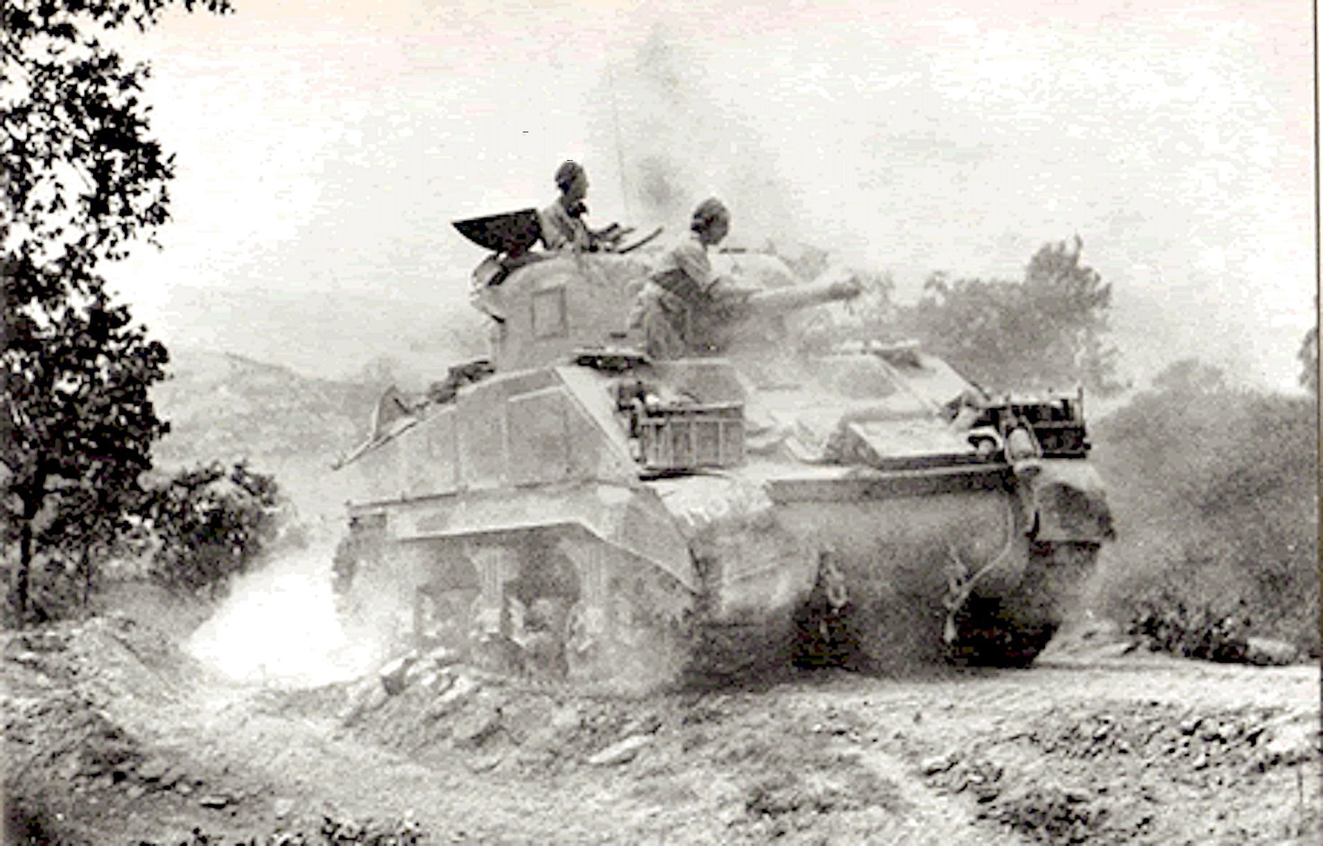 Sherman Tanks in Italy