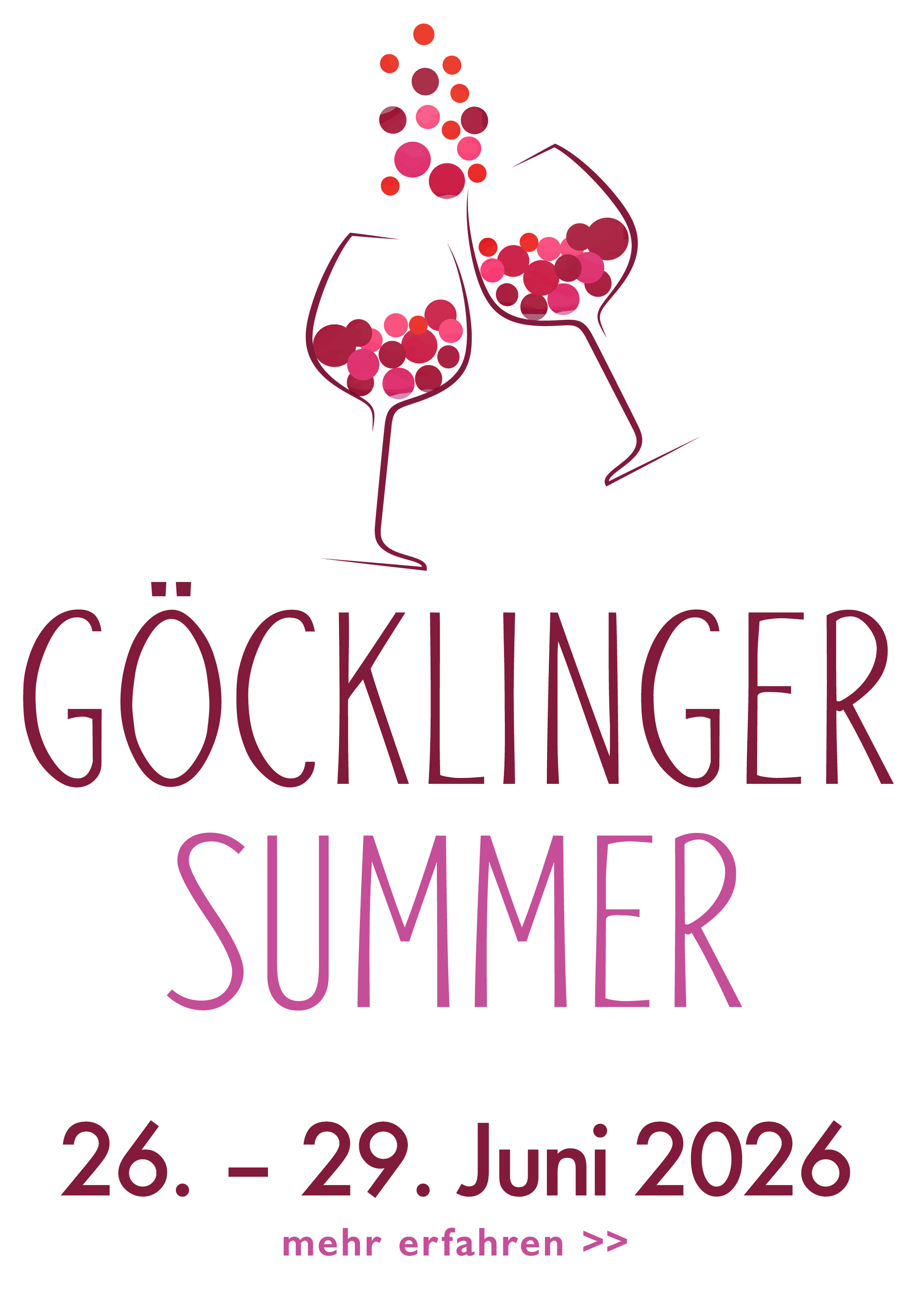 Göcklinger Summer vom 20. bis 23. Juni 2025 Göcklinger Summer vom 26. bis 29. Juni 2026, hier mehr erfahren