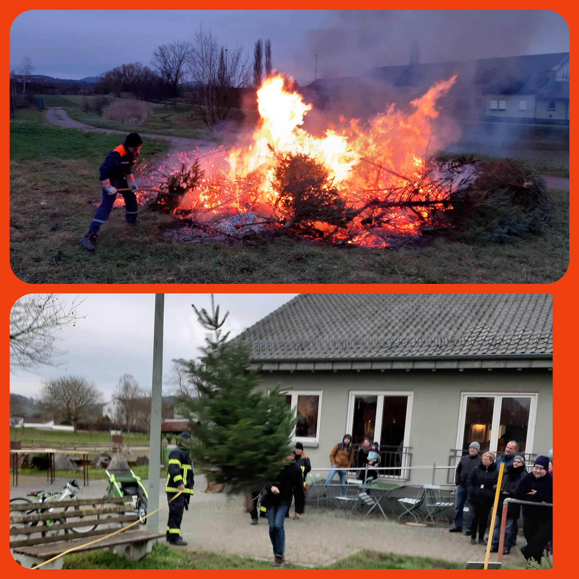 Feuer von Knutfest u. Tannenbaumweitwurf