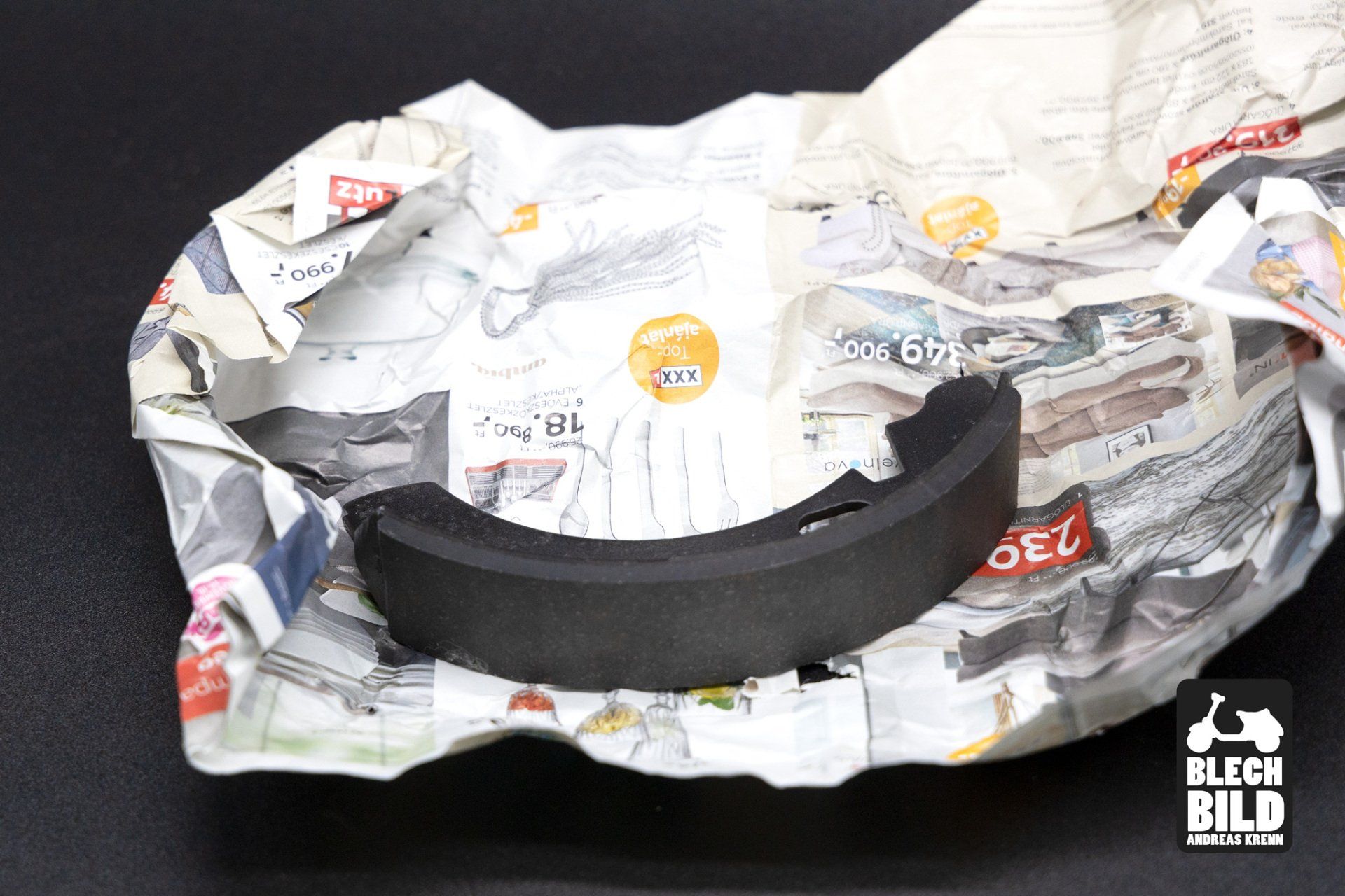 Bremsbacken neu beschichtet