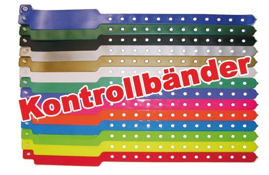 Kontrolleinlassband Einlassband Armkontrollband