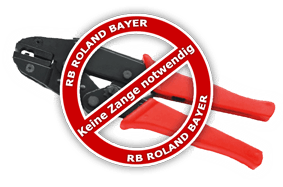 Stoffarmbänder ohne Handzange verschließbar