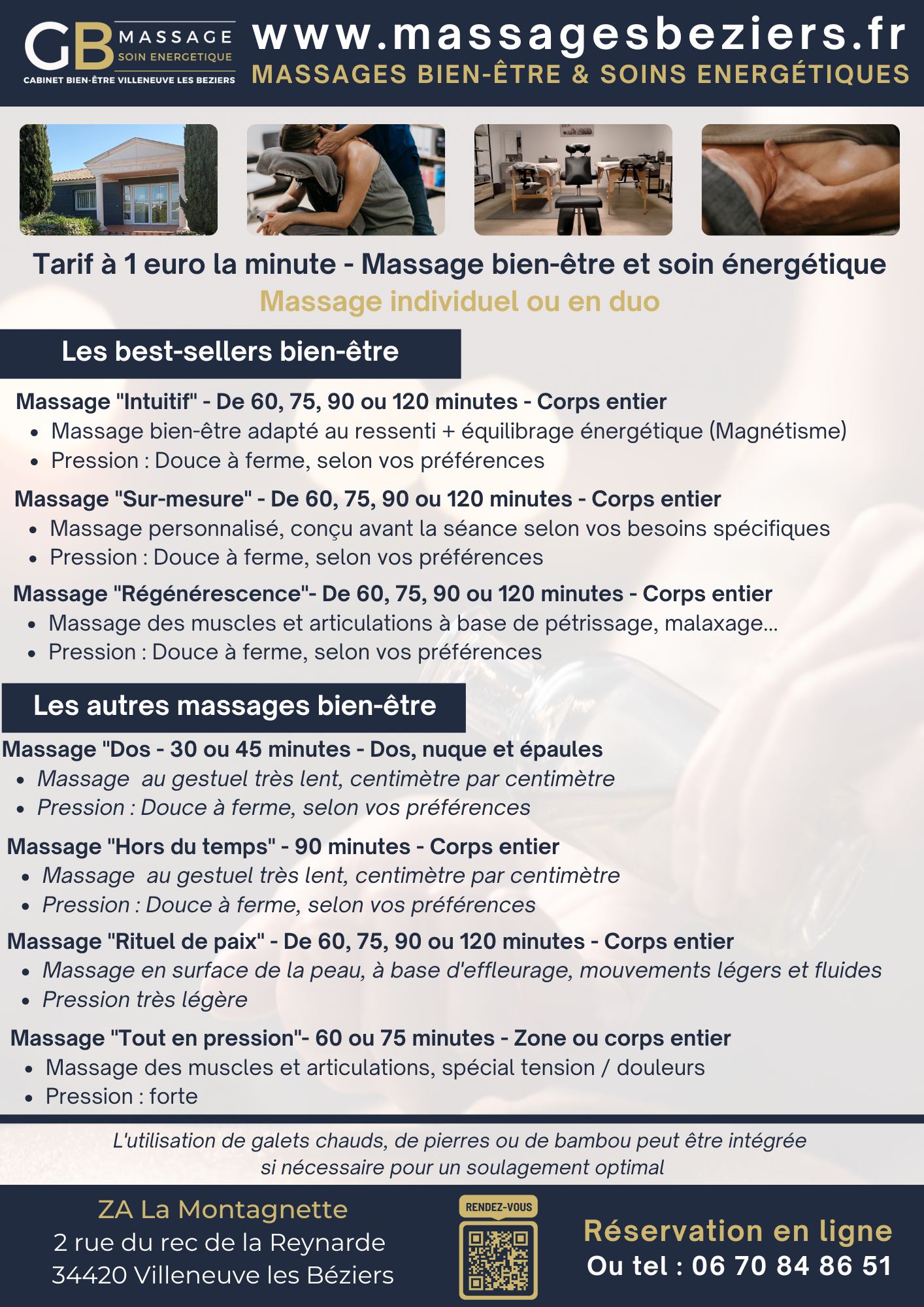 Découvrez nos massages bien-être à Béziers, conçus pour votre relaxation et votre équilibre énergétique. www.massagesbeziers.fr
