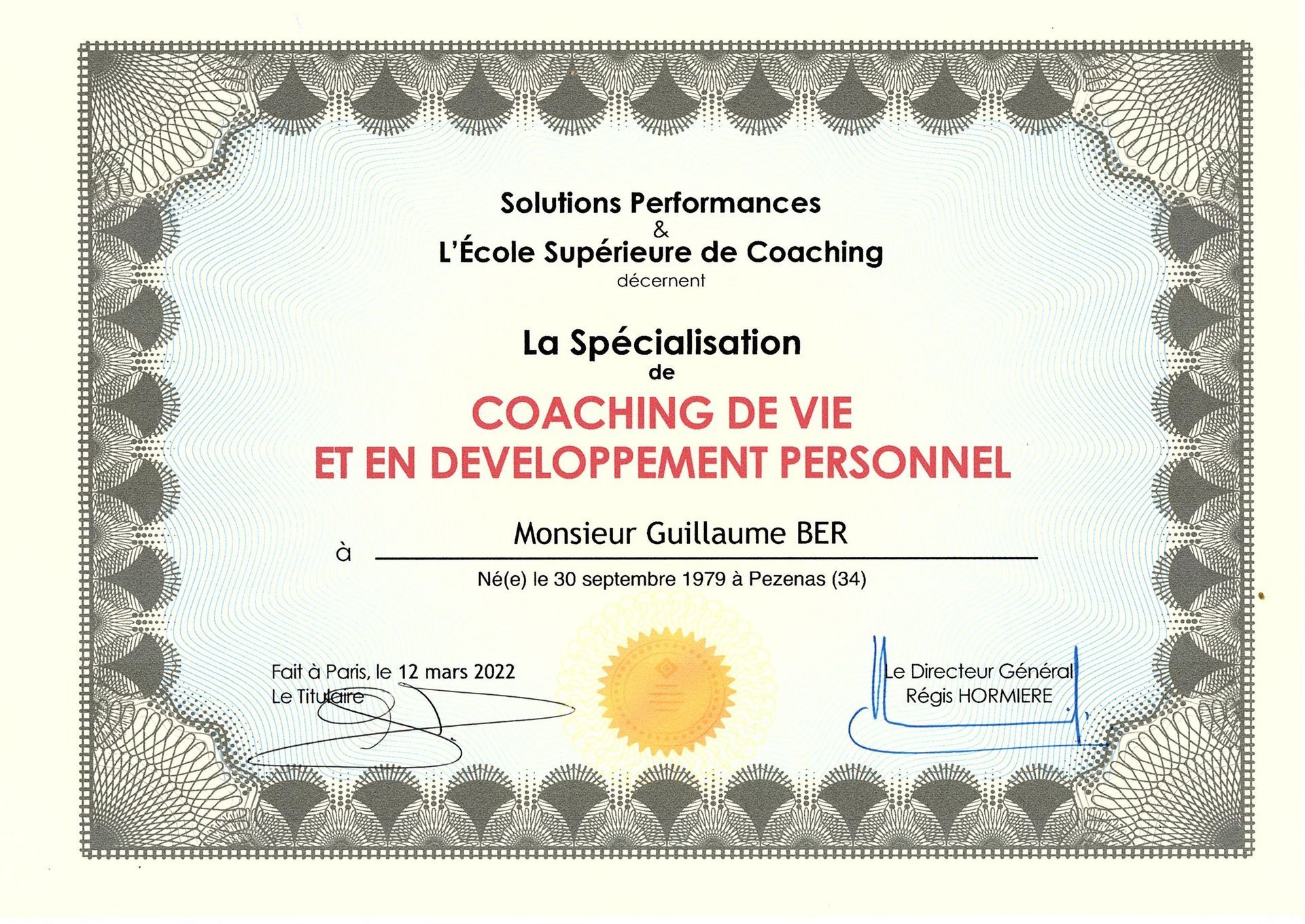 Meilleur coach de vie Béziers, Meilleur préparateur mental Béziers, Guillaume BER GB COACHING EVOLUTION