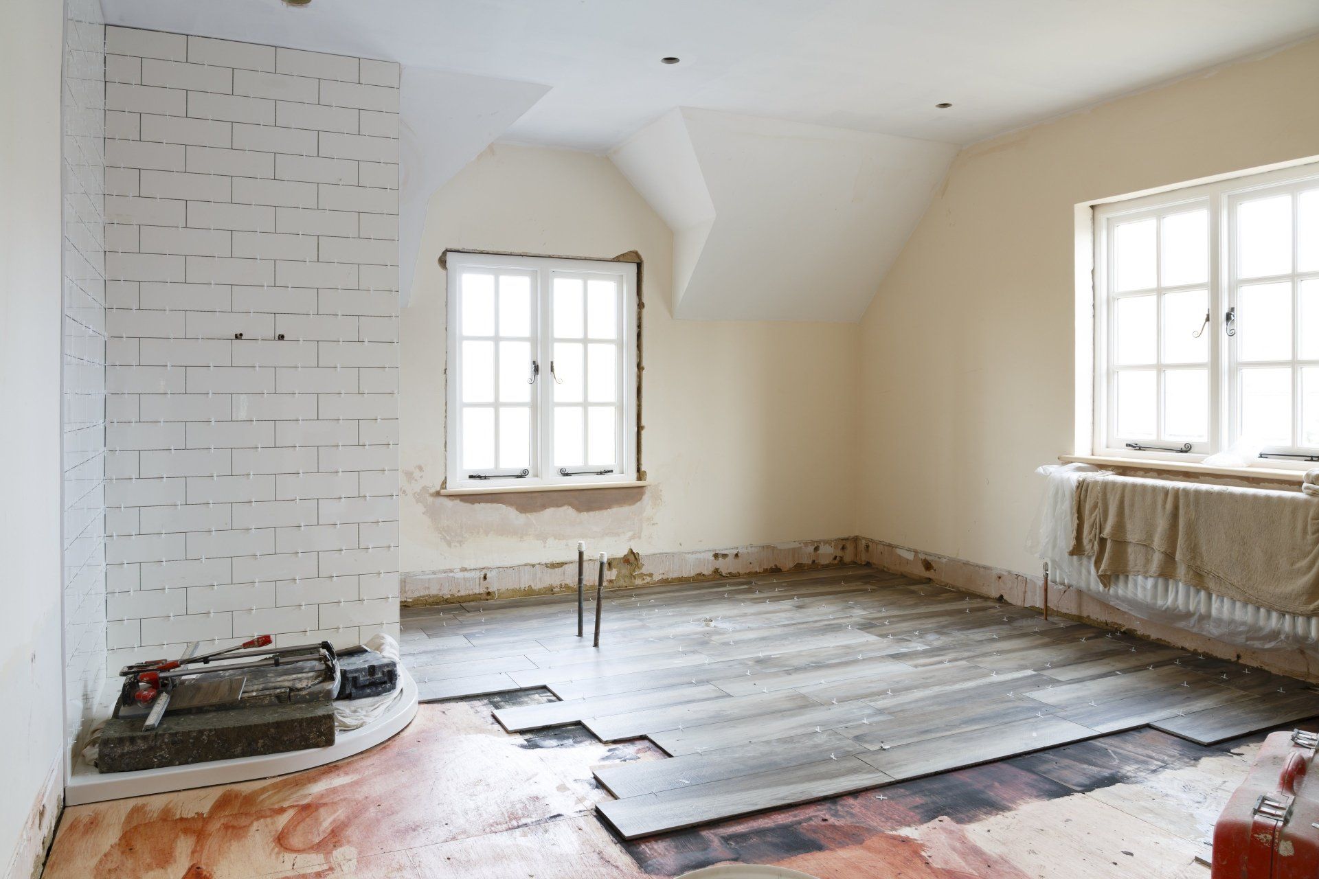 loft with partial floor