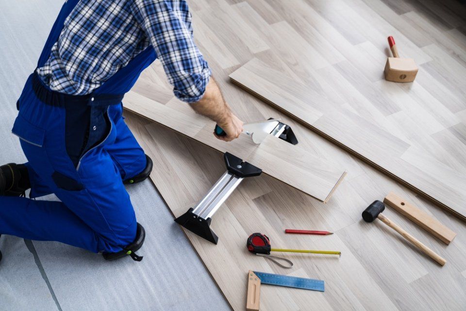 laying flooring