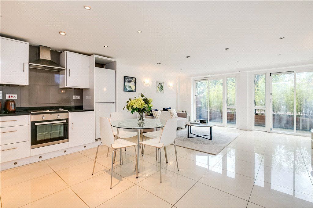 open plan kitchen and living area