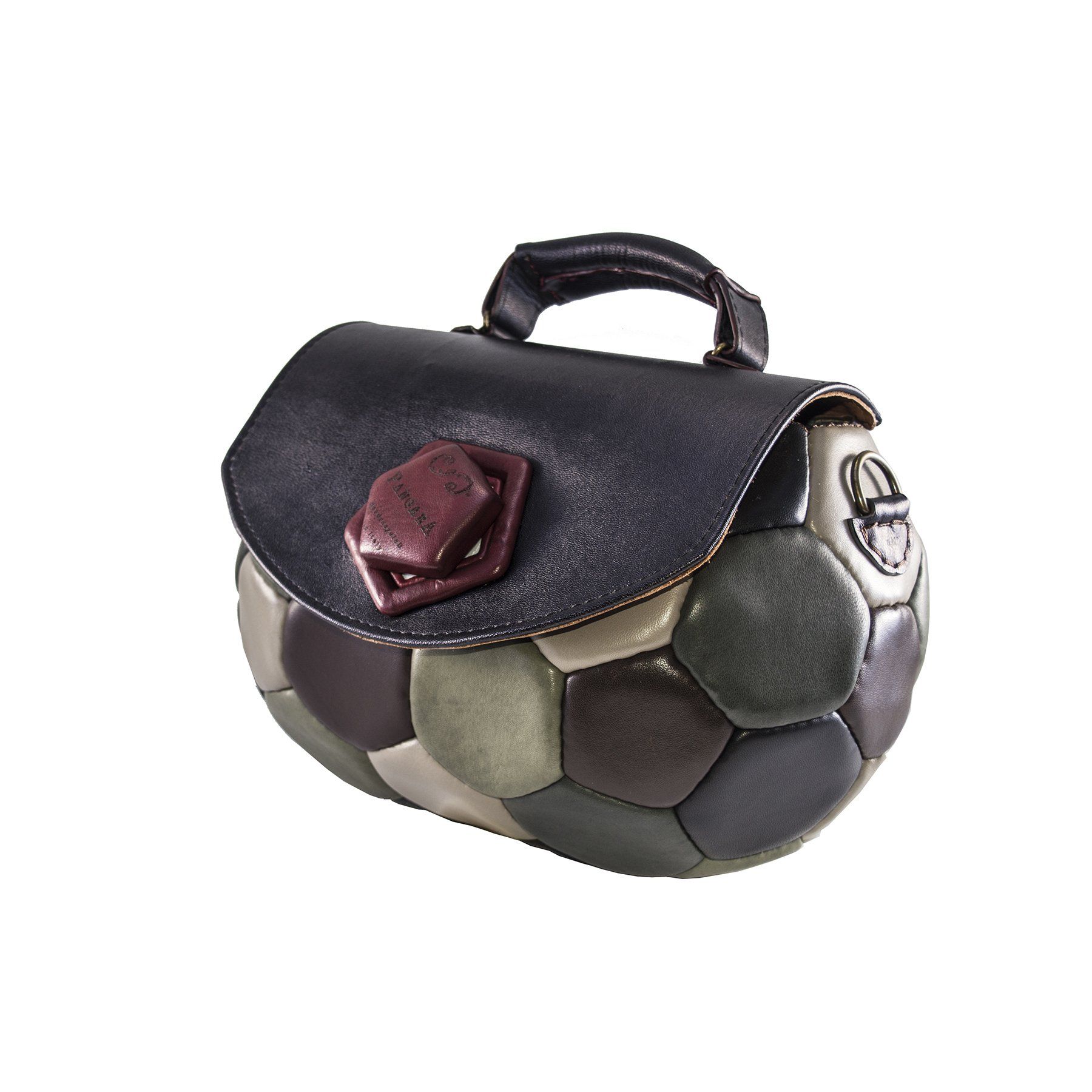 pangaea modello europa in pelle camouflage borsa bauletto a tracolla o a mano prospettiva