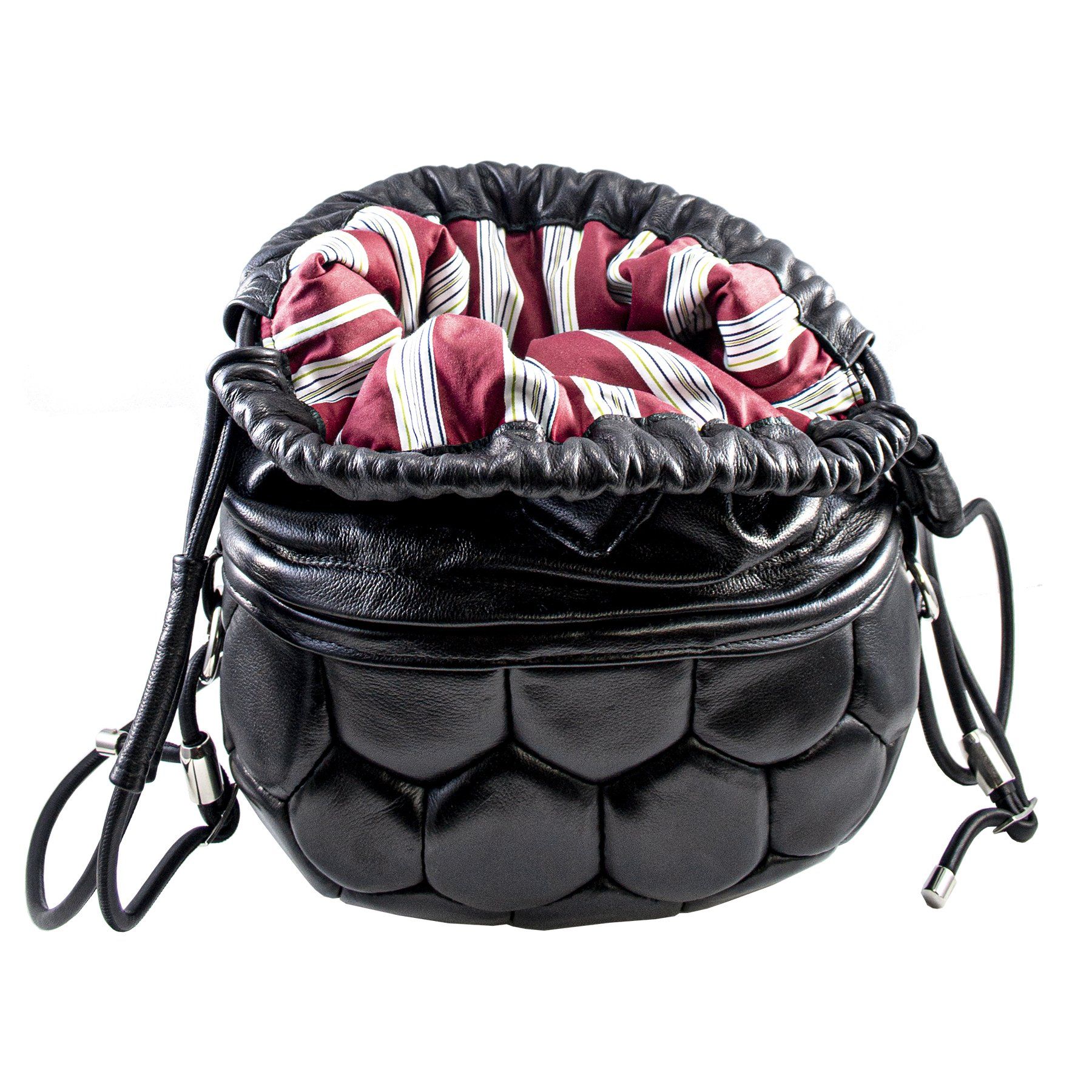 pangaea zaino triangolo riciclo pallone calcio pelle nero ecofriendly