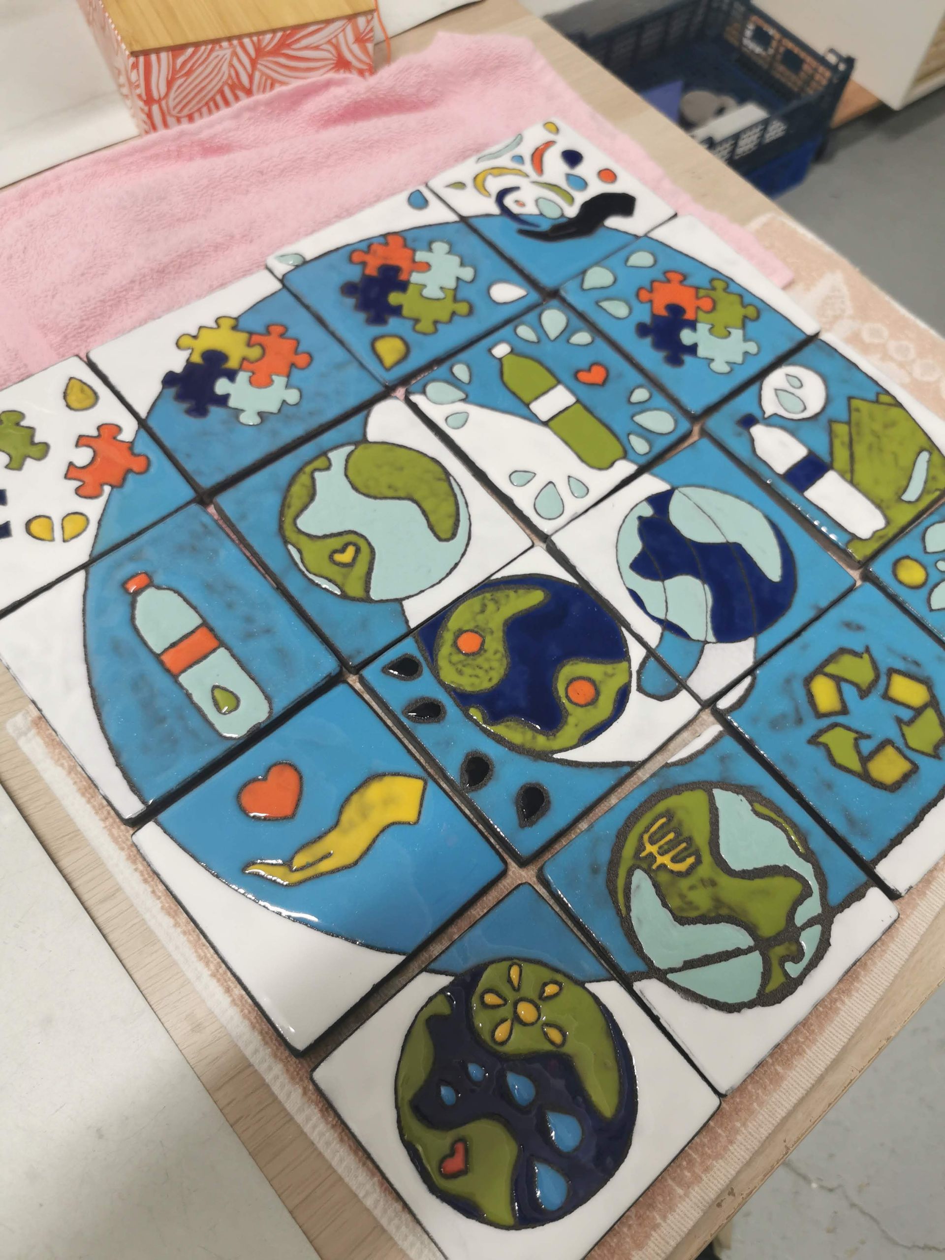 fresque collective origami