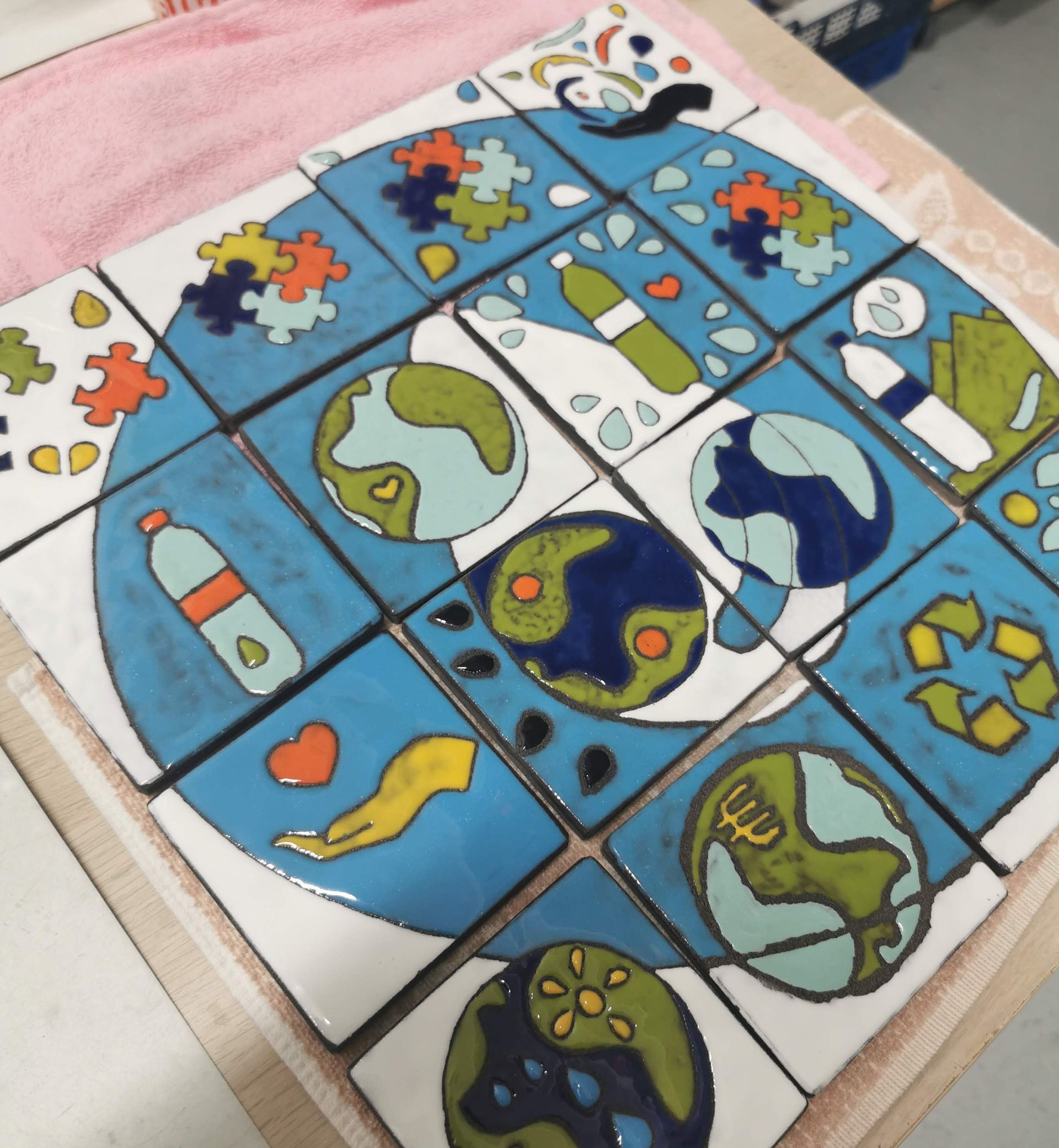 cohesion, groupe, entreprise, fresque