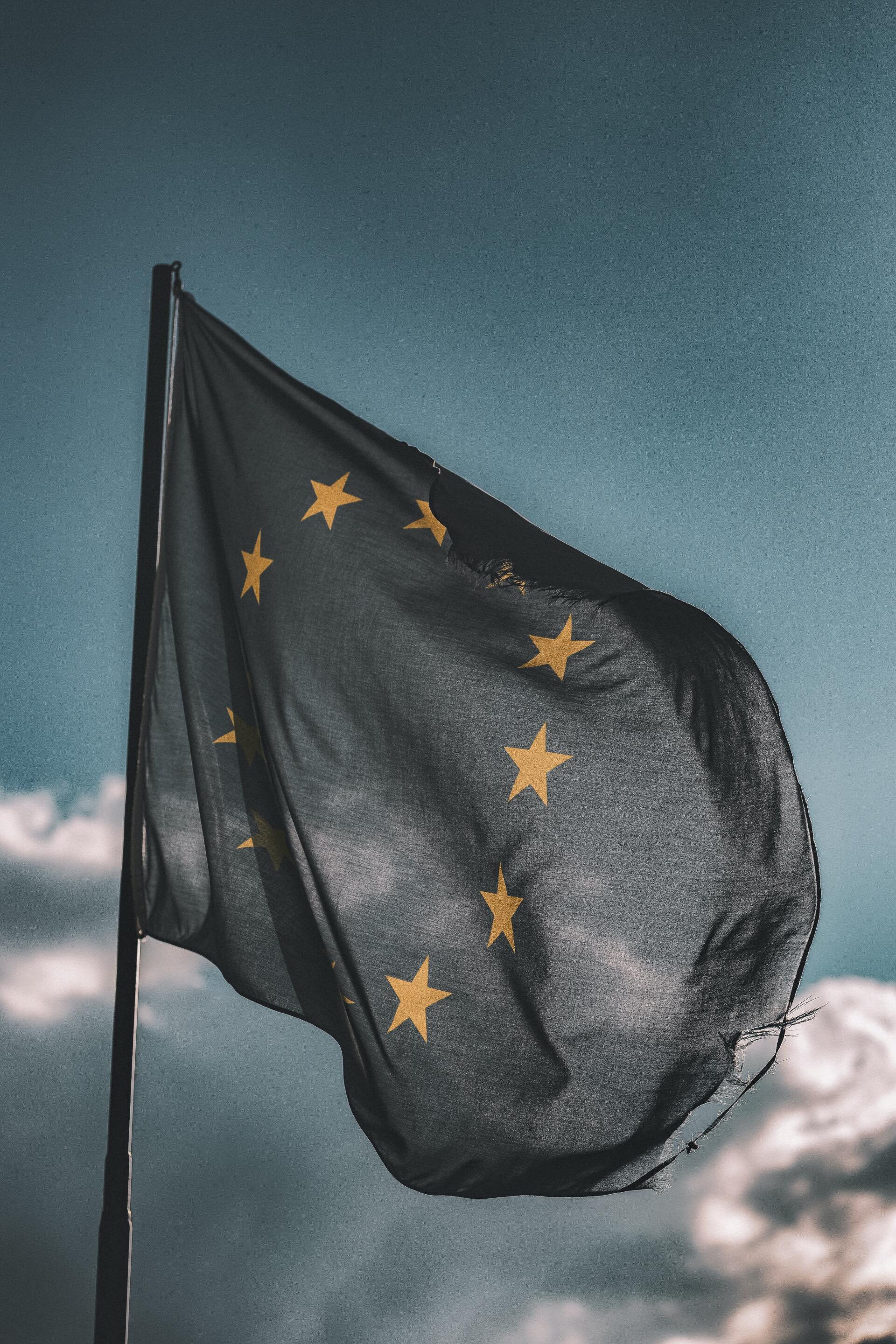 Europaflagge im WInd