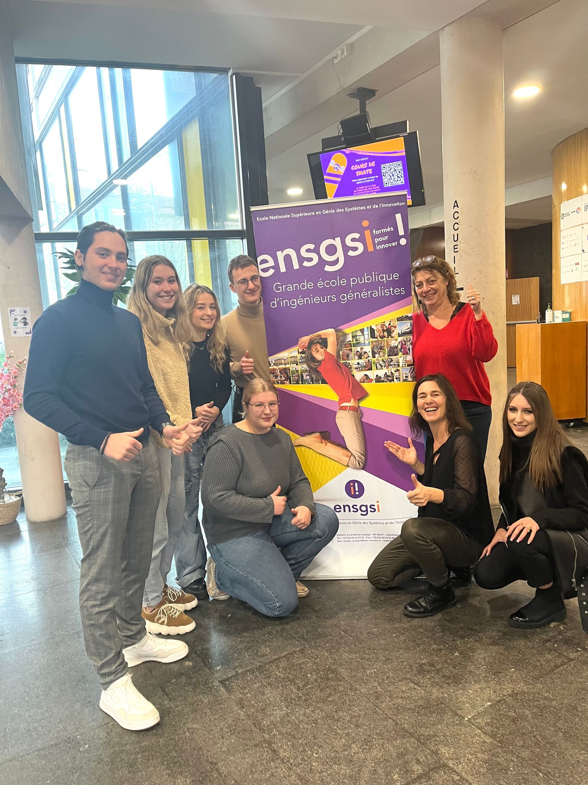 Les étudiants de l'ENSGSI dans le projet