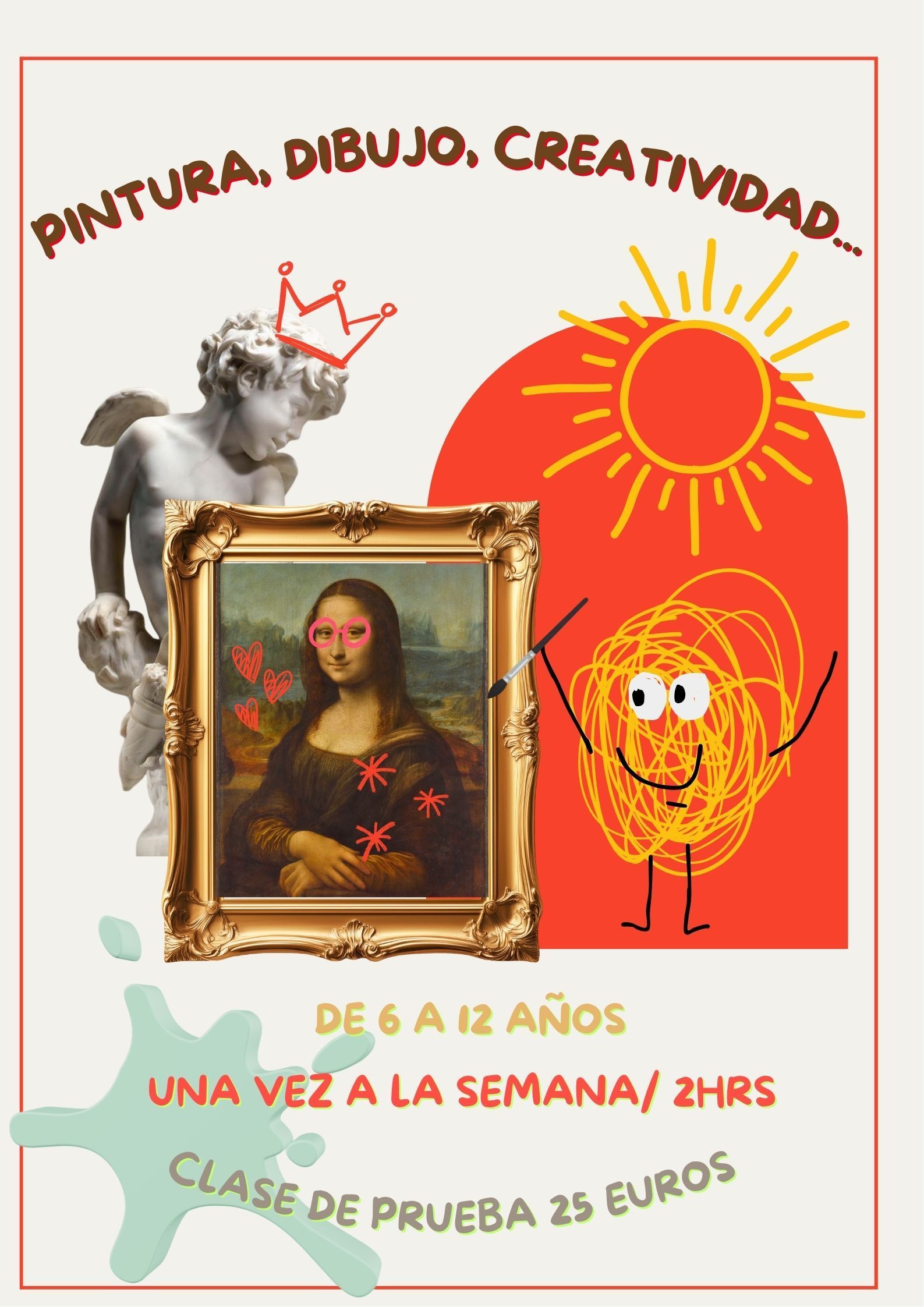CLASES DE PINTURA, DIBUJO Y ESCULTURA PARA NIÑOS