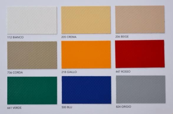 Faltgarage, Farben, Plane