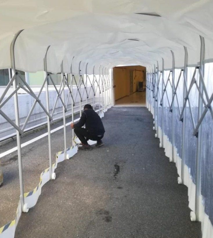 Tunnel, Durchgang, Regen, Schnee