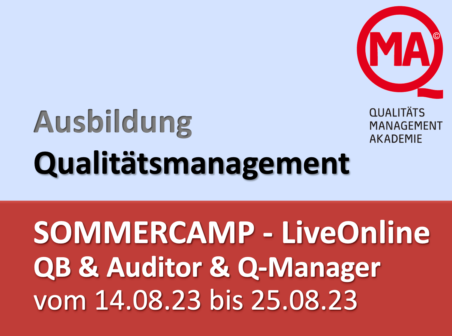 Wintercamp Ausbildung Qualitätsamanagement