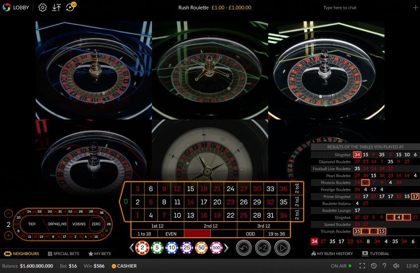 Découvrez la variante de roulette avec croupiers en direct Live Rush Roulette sur Betlive Casino.