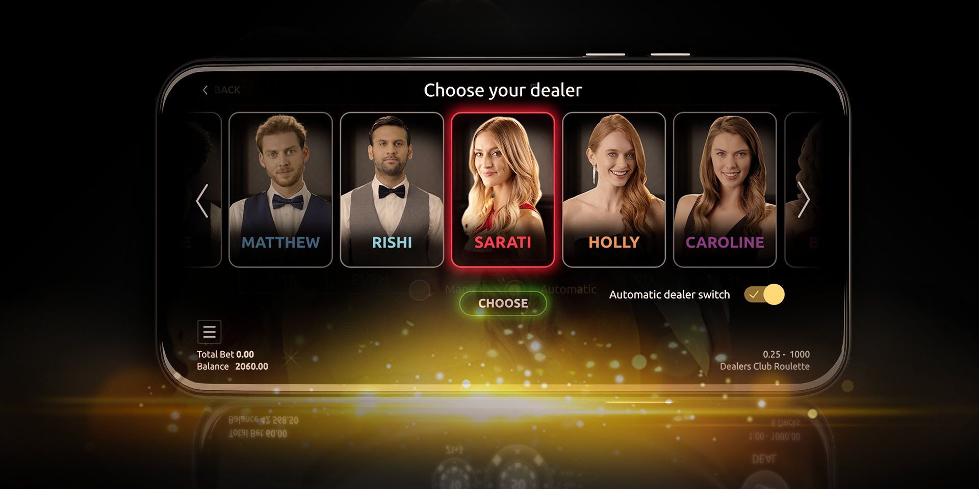 Dealers Club Roulette Live avec croupiers en direct développeur Real Dealer Studios