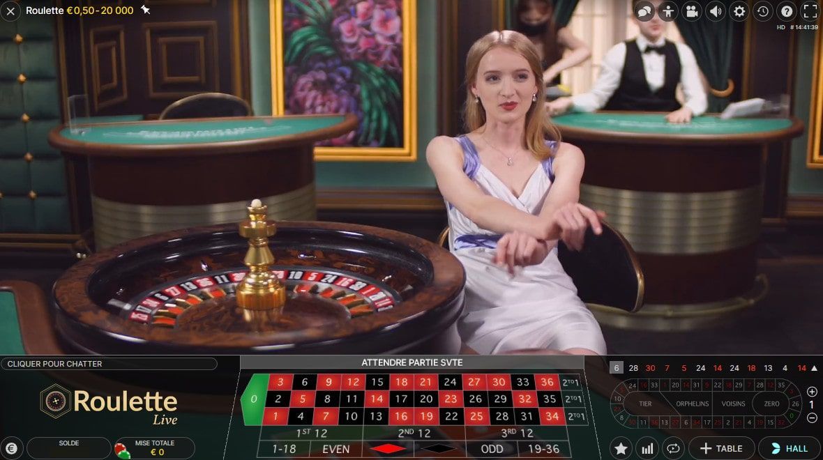 Des parties de roulette en ligne live depuis le Casino Portomaso de Malte : oui, c'est possible.