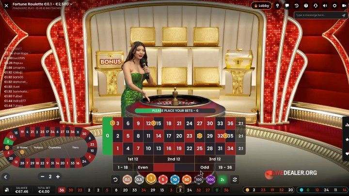 Fortune Roulette Live avec croupiers en direct développeur Pragmatic Play