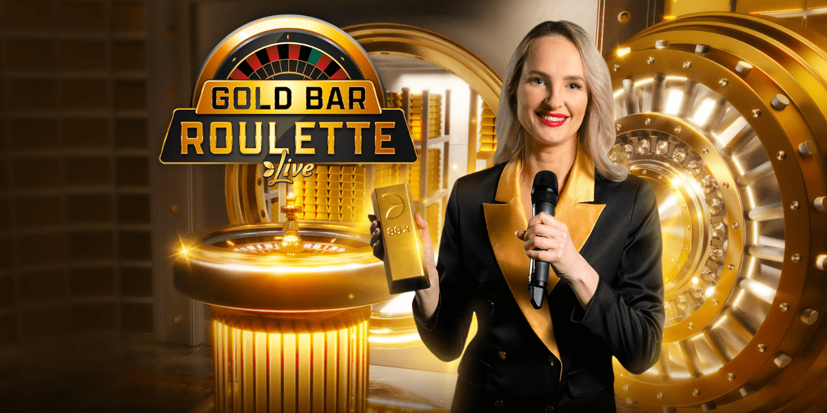 Gold Bar Roulette avec croupiers live sur mobile développeur Evolution