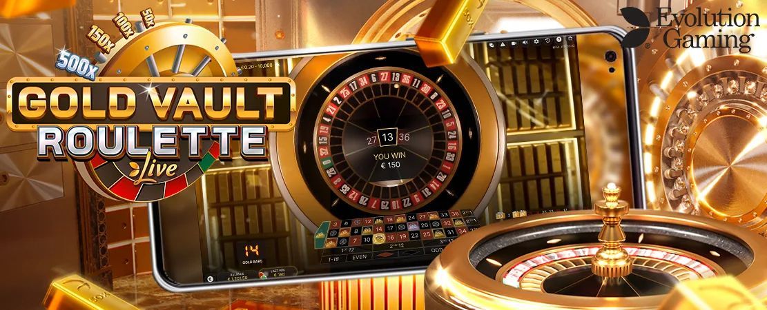 Gold Vault Roulette avec croupiers live sur mobile