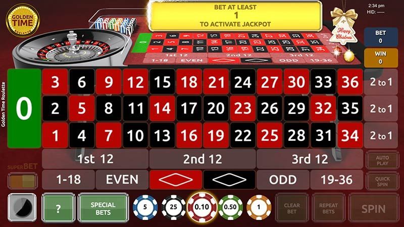 jeu de roulette en ligne virtuelle sur mobile Golden Time Roulette du développeur Espresso Games