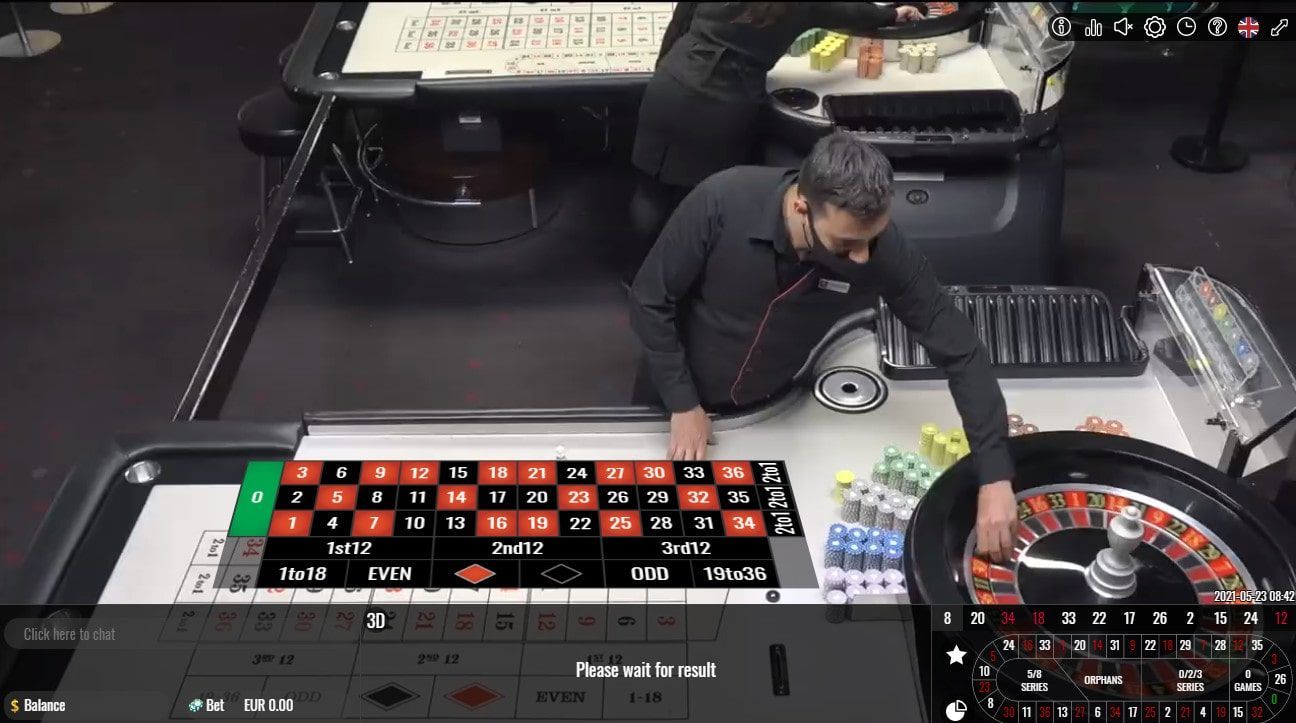 Las Vegas Roulette avec croupiers en live développeur Vivo Gaming
